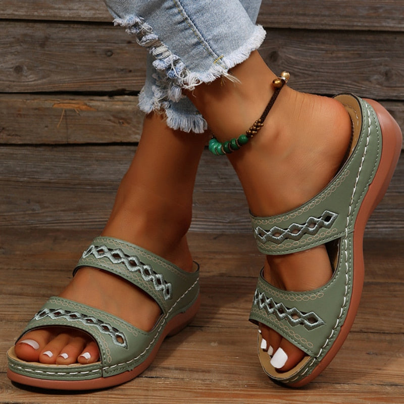 Olvoria | Women's Orthopedic Platform Sandals