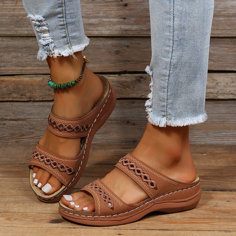 Olvoria | Women's Orthopedic Platform Sandals