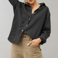 Olvoria | Blusa oversize abotonada para mujer