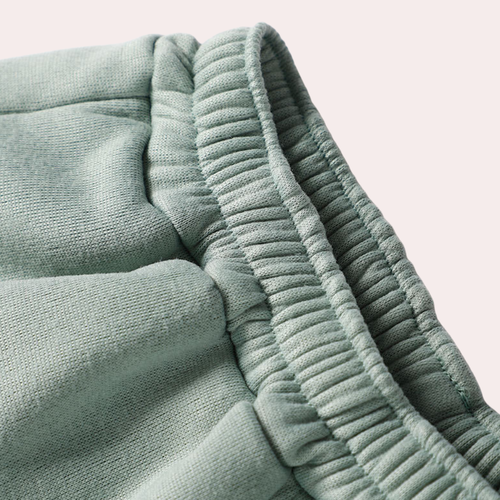 Olvoria | Women's Oversized Sweat Suit Set with Zip Collar