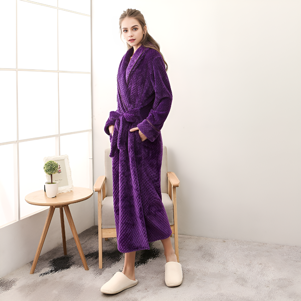 Olvoria | Women's Plush Hooded Robe