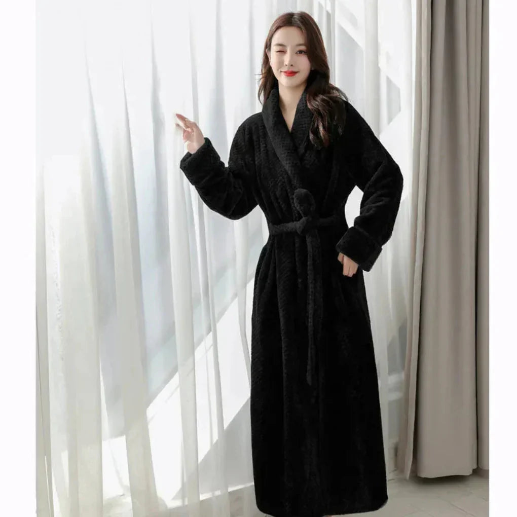 Olvoria | Women's Plush Hooded Robe