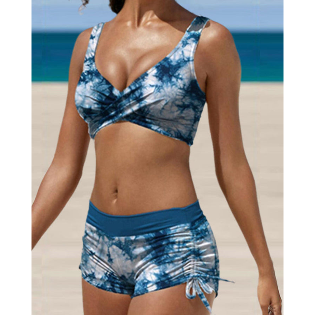 Olvoria | Women's Ruched Bikini Set