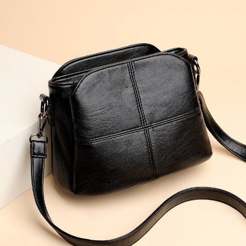 Olvoria | Women's Small Shoulder Bag with Quilted Stitching