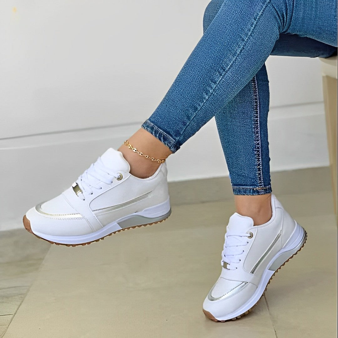 Olvoria | Women's Sneakers with Metallic Accents