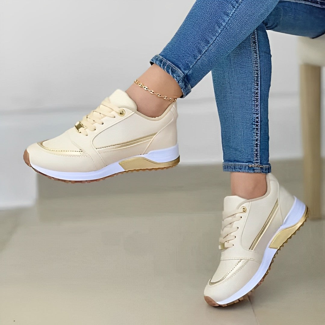 Olvoria | Women's Sneakers with Metallic Accents