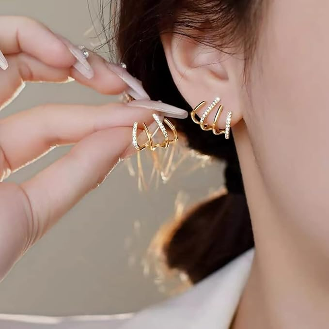Olvoria | Women’s Twist Earrings | Lightweight Statement Jewelry | Hypoallergenic Finish