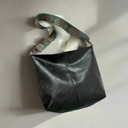 Olvoria | Women's Vintage Shoulder Bag with Bohemian Strap