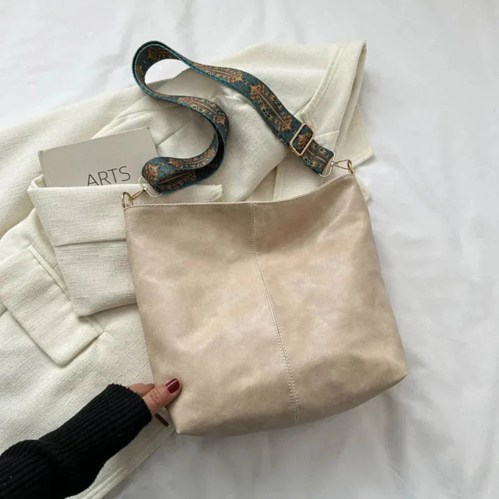 Olvoria | Women's Vintage Shoulder Bag with Bohemian Strap
