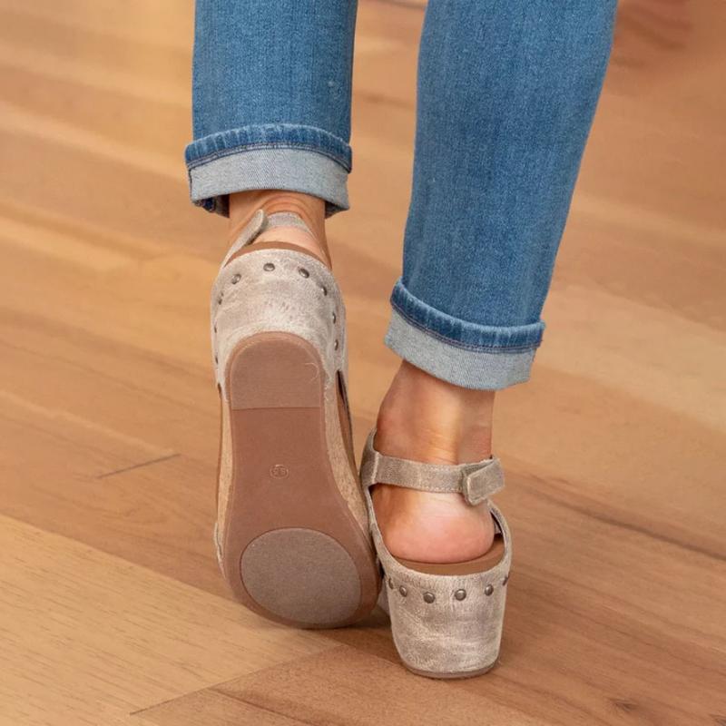 Olvoria | Women's Wedge Sandals with Cork Sole