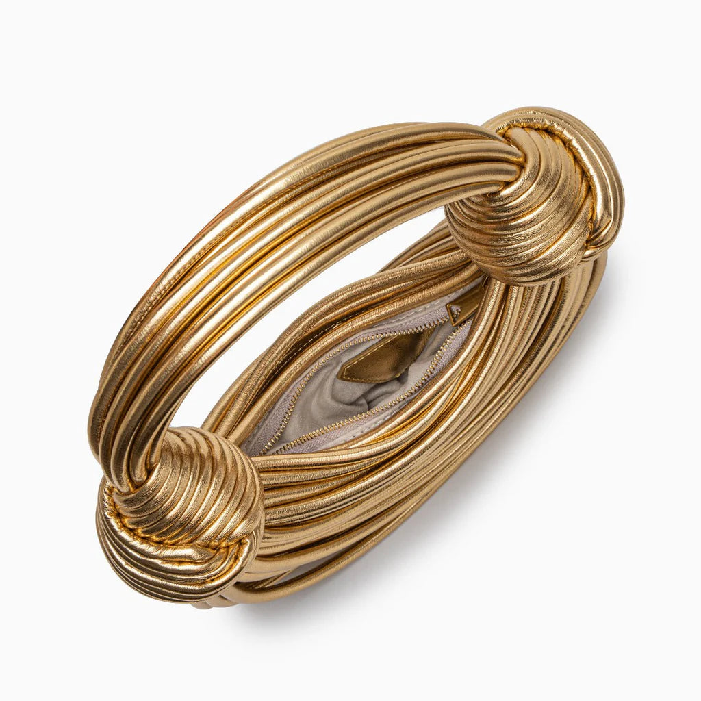 Olvoria | Women's Woven Knot Handle Bag