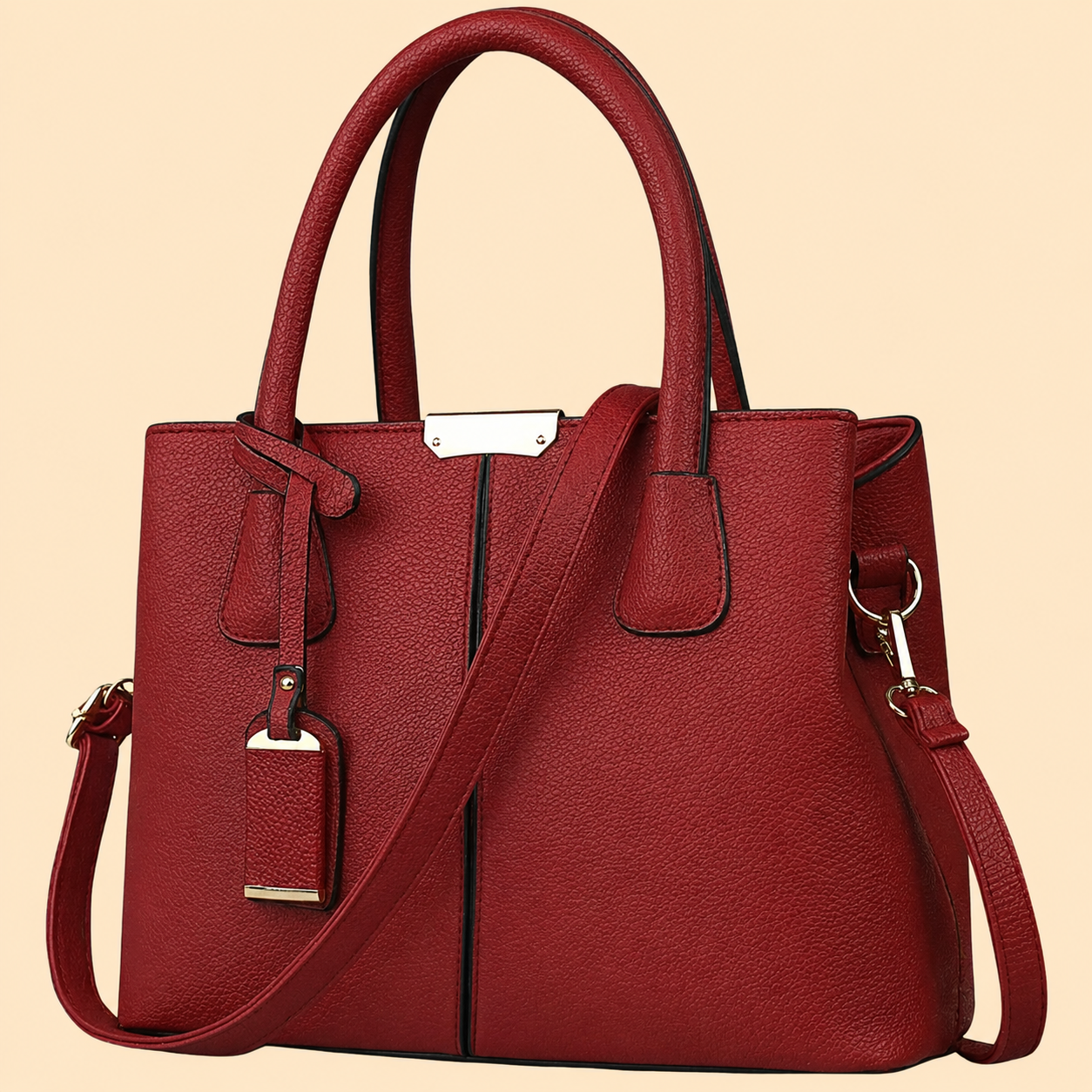 Olvoria | Women's Structured Top Handle Bag - Image 1