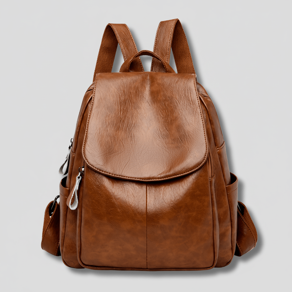 OPULENZA – Elegant Anti-Theft Leather Backpack for Women