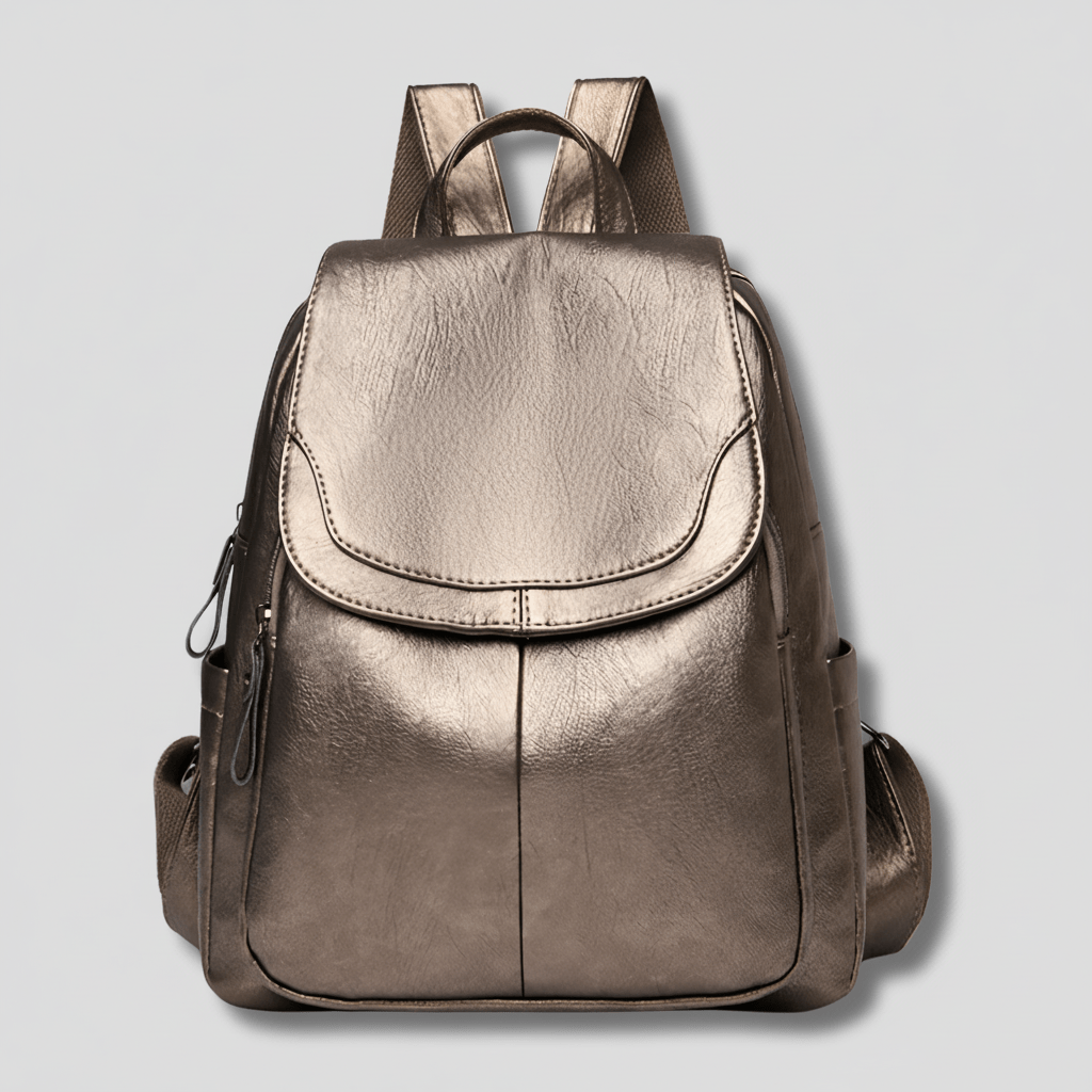 OPULENZA – Elegant Anti-Theft Leather Backpack for Women
