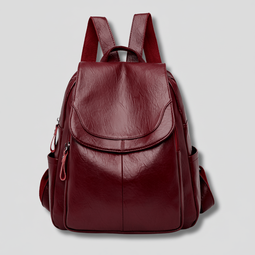 OPULENZA – Elegant Anti-Theft Leather Backpack for Women