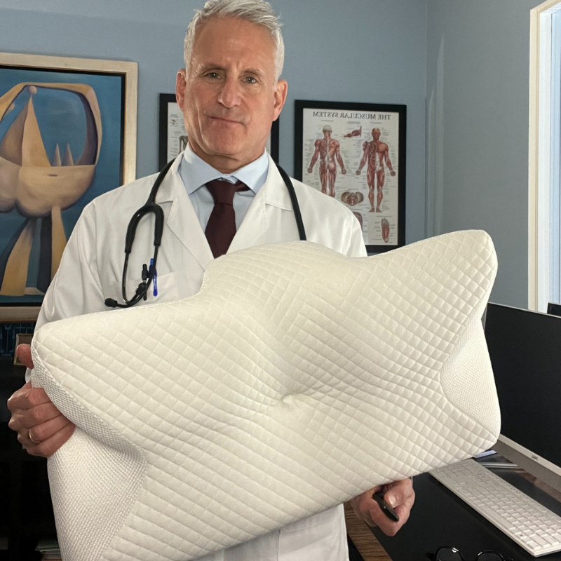 Oreiller cervical en mousse à mémoire de forme pour un sommeil sans douleur