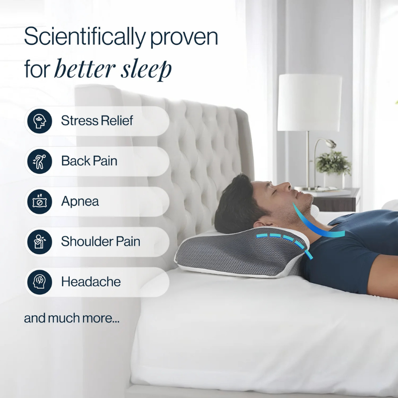 Oreiller cervical en mousse à mémoire de forme pour un sommeil sans douleur