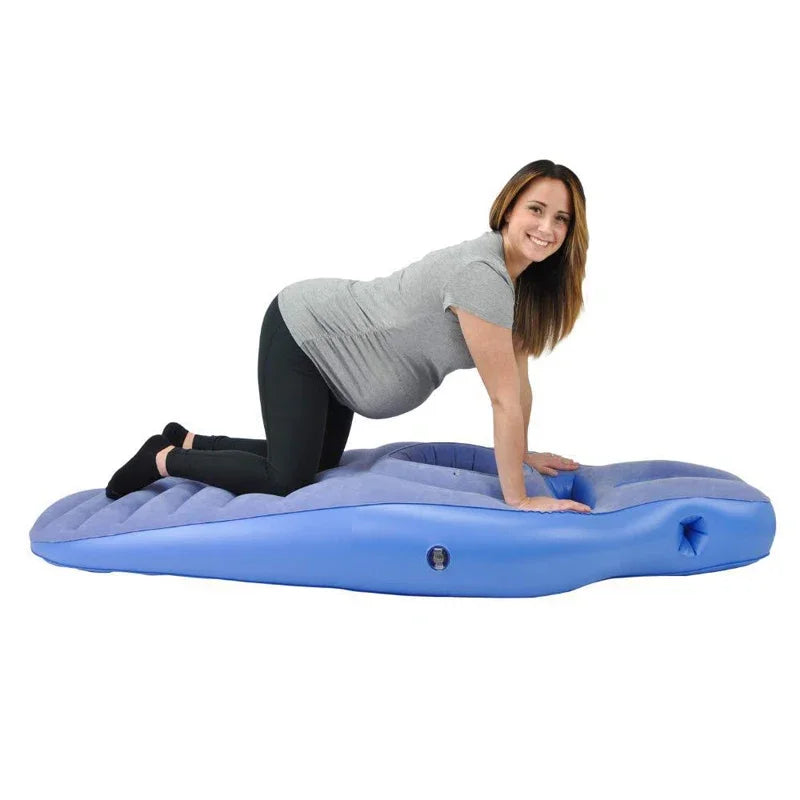 Oreiller de grossesse et tapis de yoga gonflables – Idéal pour des nuits confortables et un soutien