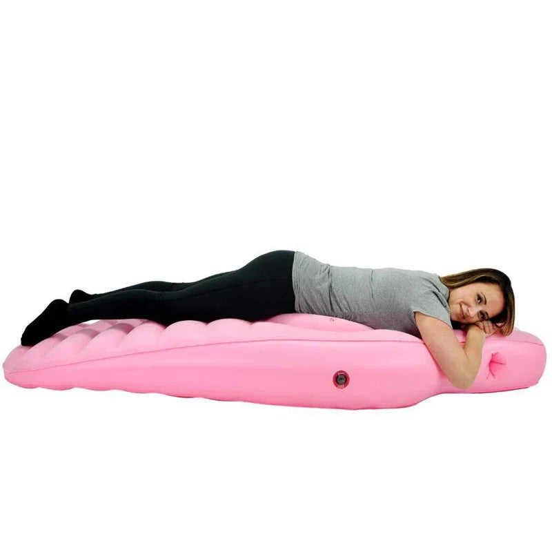 Oreiller de grossesse et tapis de yoga gonflables – Idéal pour des nuits confortables et un soutien