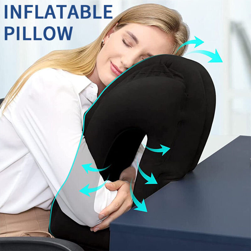 Oreiller de voyage gonflable pour soutien du cou
