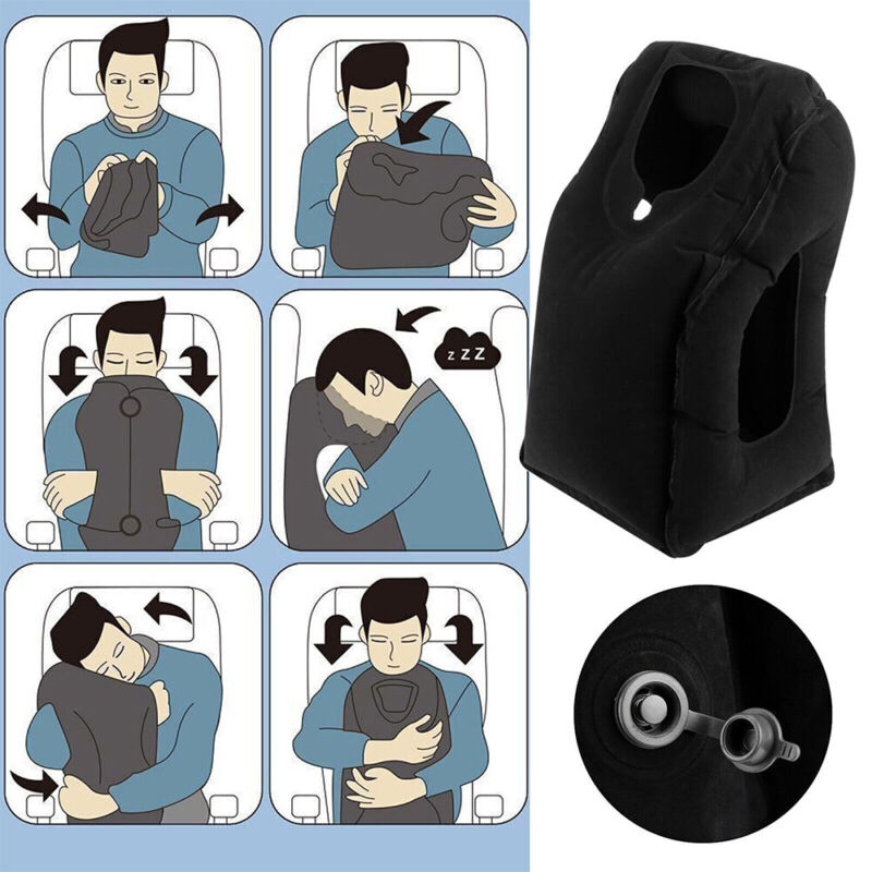 Oreiller de voyage gonflable pour soutien du cou