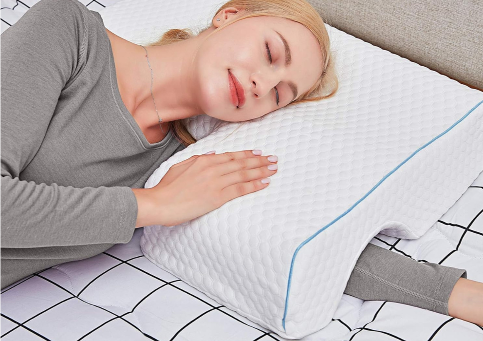 Oreiller gel pour soulagement des épaules et sommeil optimal
