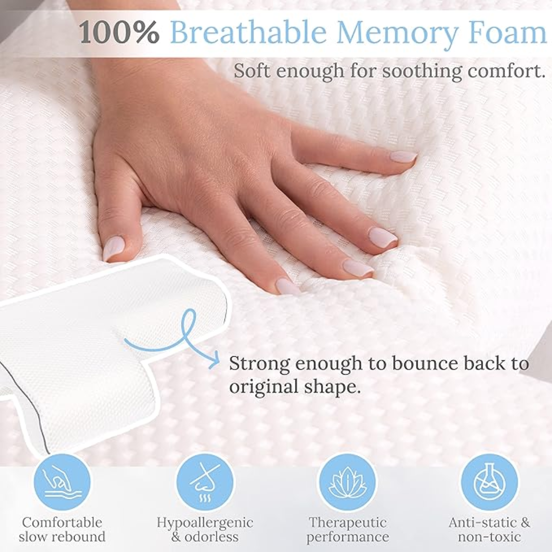 Oreiller gel pour soulagement des épaules et sommeil optimal