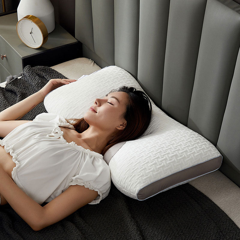 Oreiller hybride pour dormeurs sur le dos et le côté – soutien cervical et des épaules