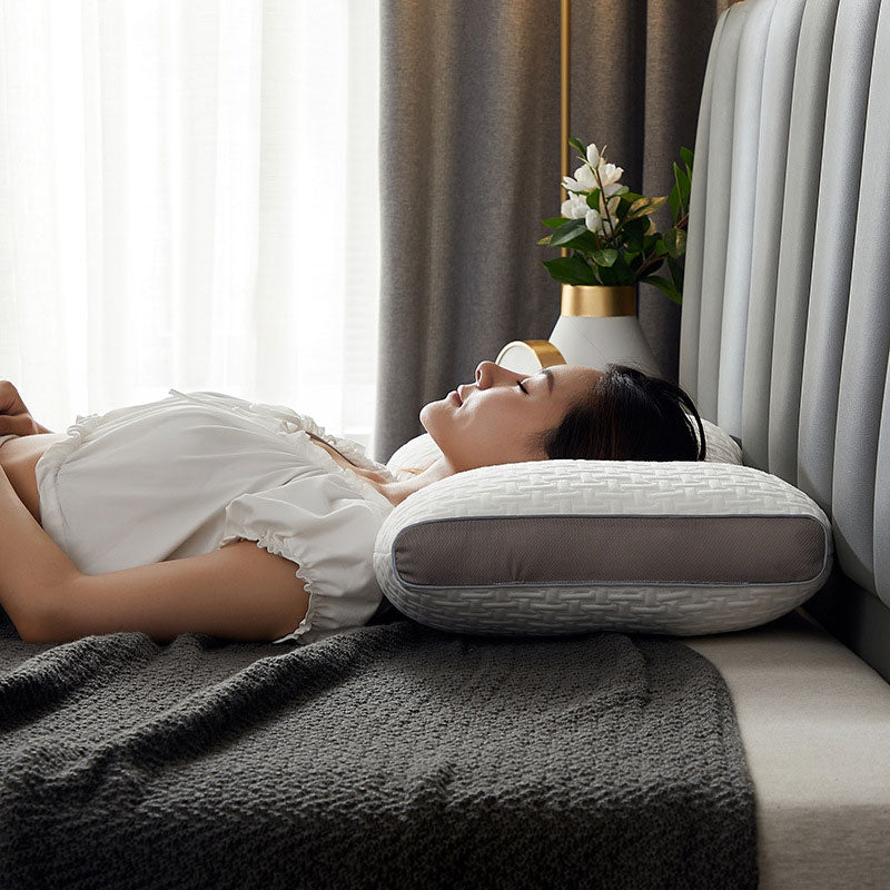 Oreiller hybride pour dormeurs sur le dos et le côté – soutien cervical et des épaules