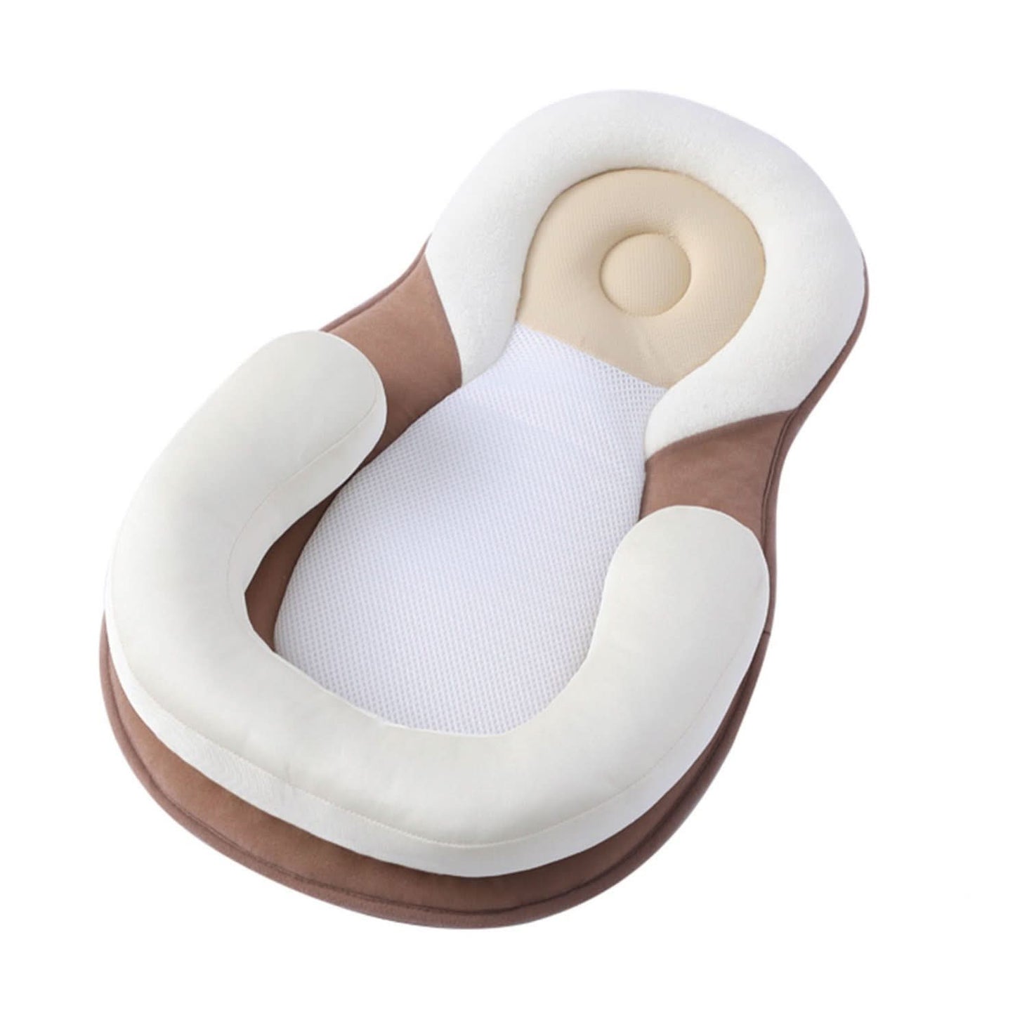Oreiller orthopédique pour nourrissons – oreiller de positionnement ergonomique, 100% coton, soutien pour un développement sain