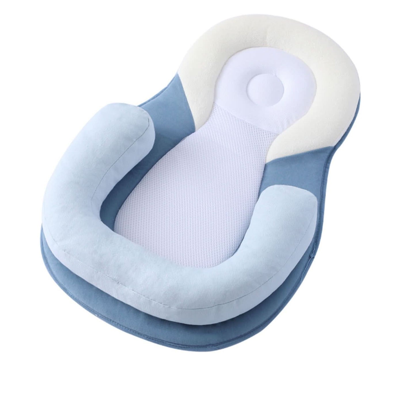 Oreiller orthopédique pour nourrissons – oreiller de positionnement ergonomique, 100% coton, soutien pour un développement sain