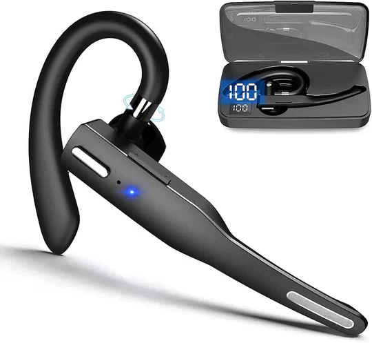 Oreillette Bluetooth professionnelle avec réduction de bruit et design ergonomique