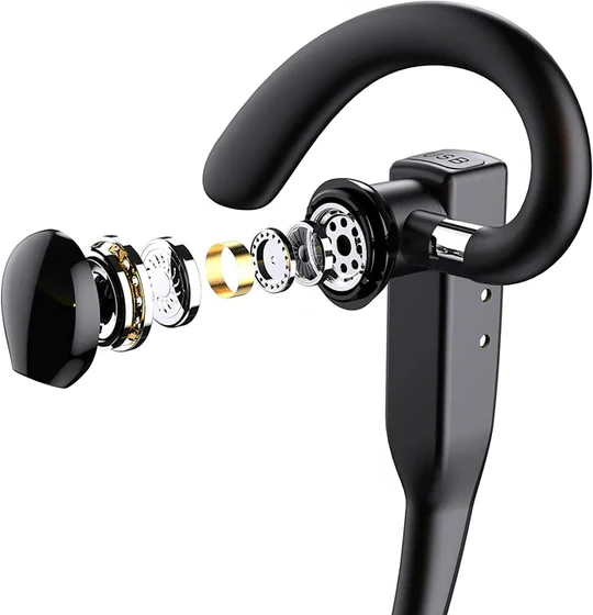 Oreillette Bluetooth professionnelle avec réduction de bruit et design ergonomique