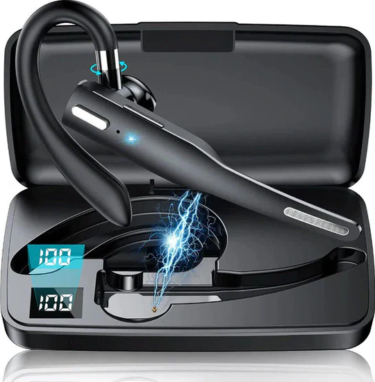 Oreillette Bluetooth professionnelle avec réduction de bruit et design ergonomique