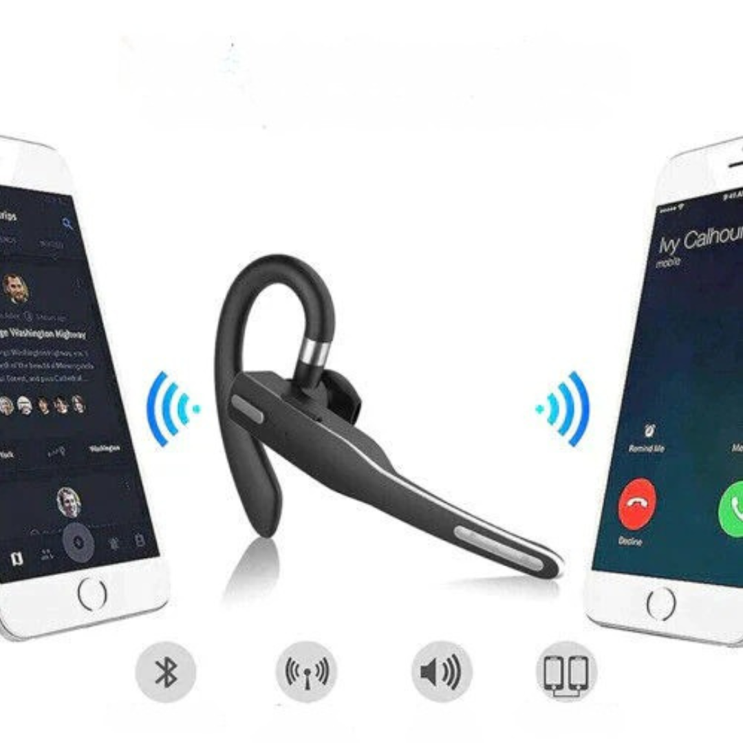 Oreillette Bluetooth professionnelle avec réduction de bruit et design ergonomique