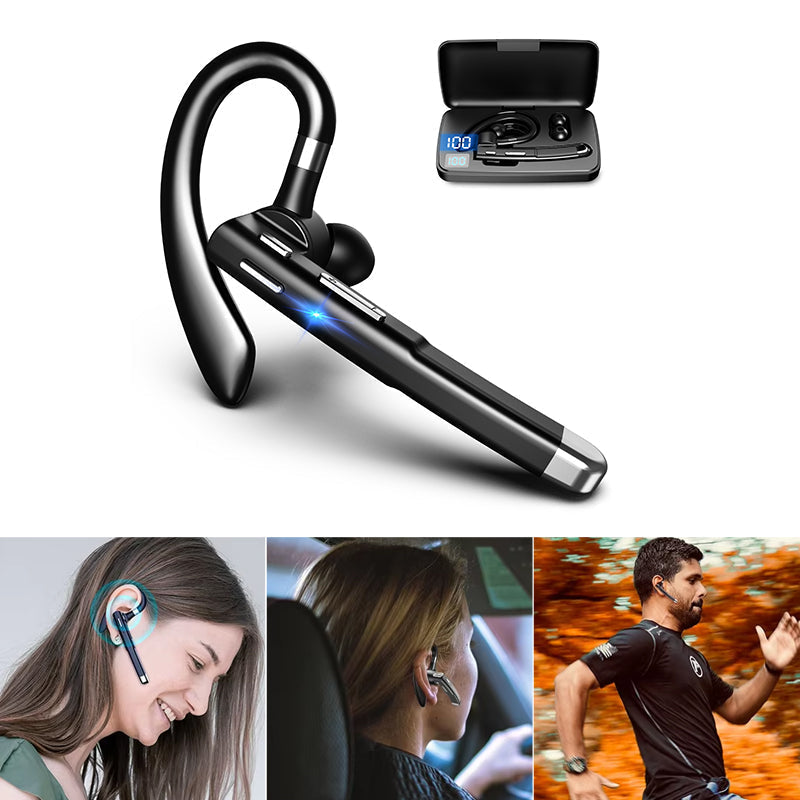 Oreillette Bluetooth sans fil avec réduction de bruit et son HiFi