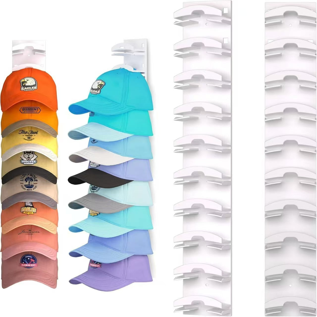 Organiseur de casquettes mural