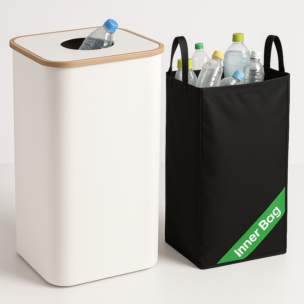 Organiseur pour bouteilles recyclables avec consignation