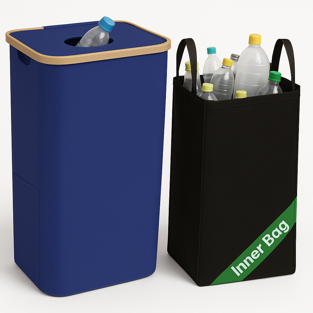 Organiseur pour bouteilles recyclables avec consignation