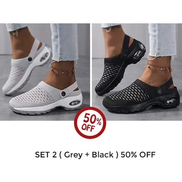 Orthopedic Clogs with Air Cushion Support to Reduce Pressure on Back and Knees