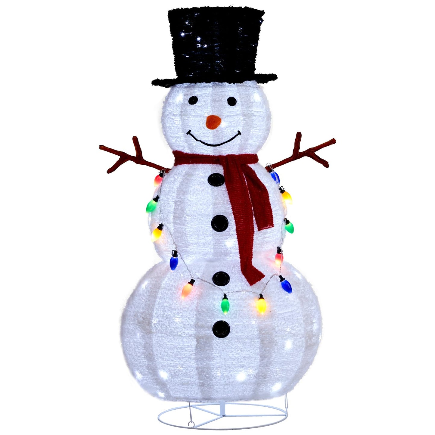 Outdoor Christmas Snowman Light Decoration