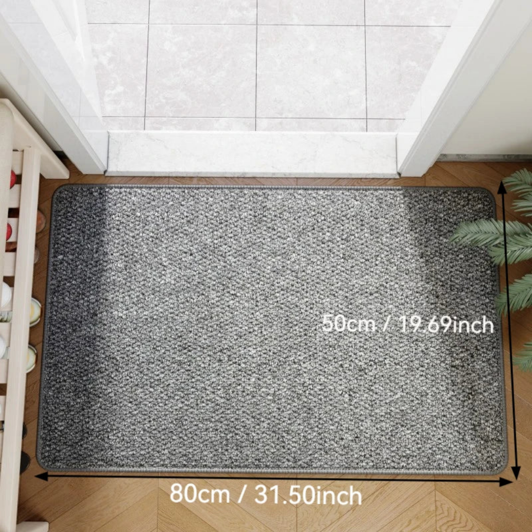 Paillasson d'entrée aspect jute naturel pour intérieur et extérieur