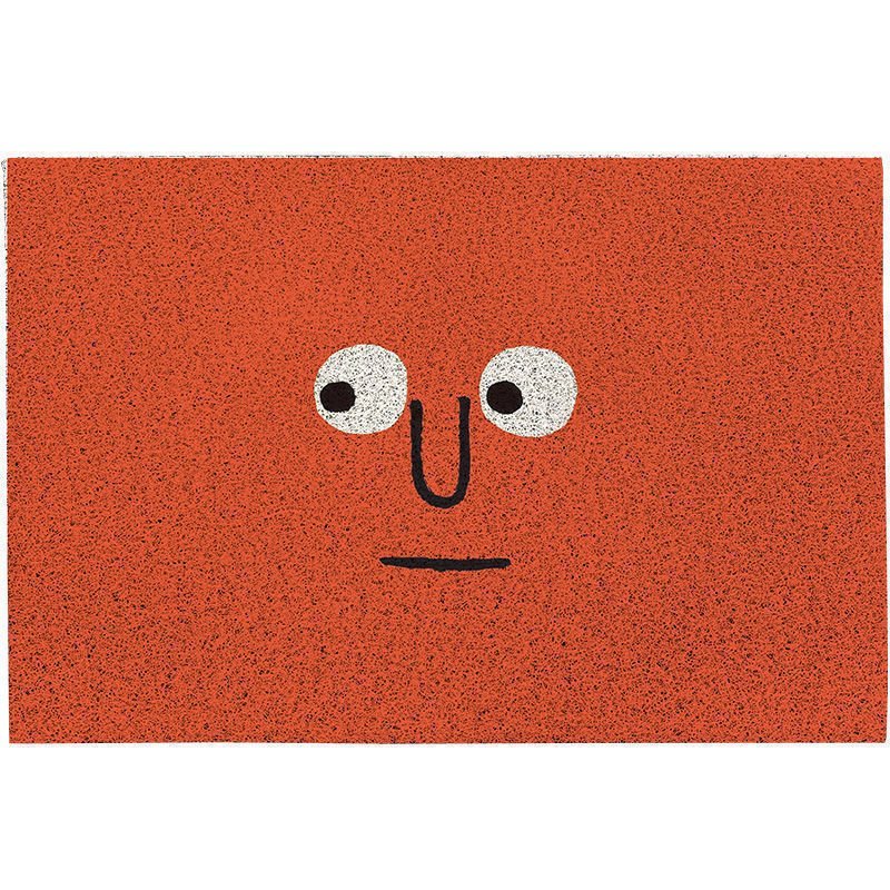 Paillasson d'entrée motif emoji avec dos antidérapant pour couloir et entrée