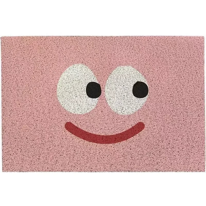 Paillasson d'entrée motif emoji avec dos antidérapant pour couloir et entrée
