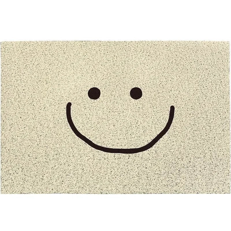 Paillasson d'entrée motif emoji avec dos antidérapant pour couloir et entrée