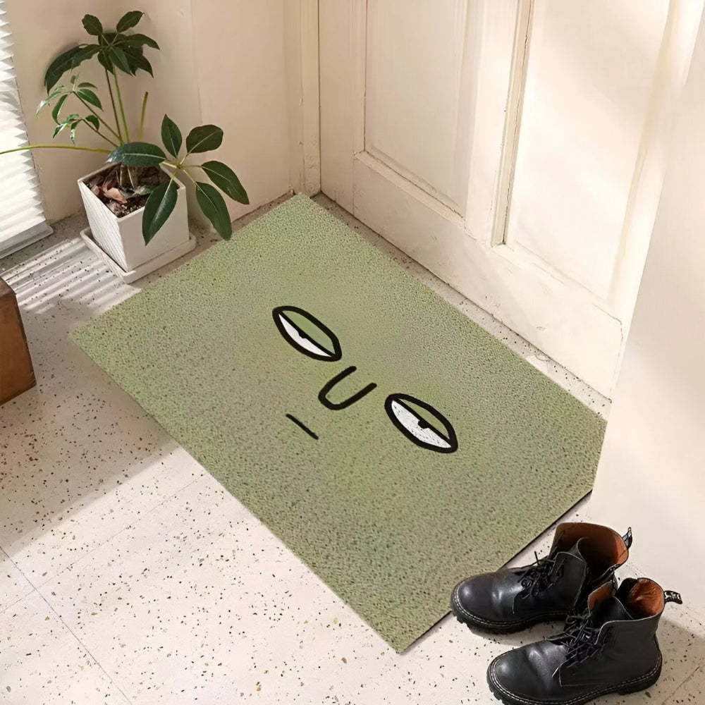 Paillasson smiley – Tapis d'entrée antidérapant – Tapis ludique d'intérieur et d'extérieur