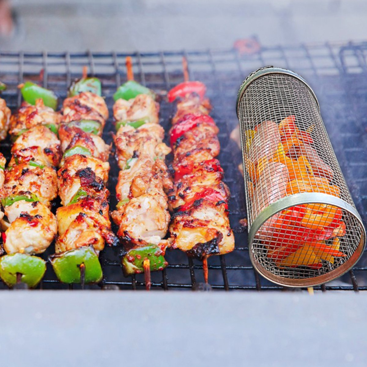 Panier à barbecue – évite que les aliments ne tombent à travers la grille