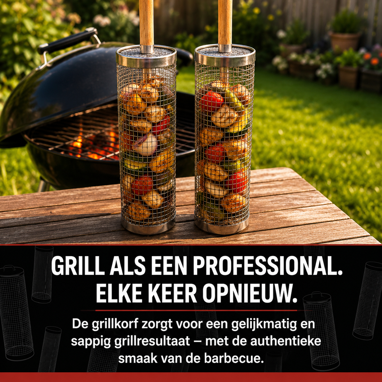 Panier de barbecue rotatif