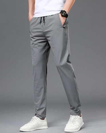 Pantalon athleisure pour homme à coupe élastique, élégant, confortable et moderne, idéal pour le quotidien et le sport