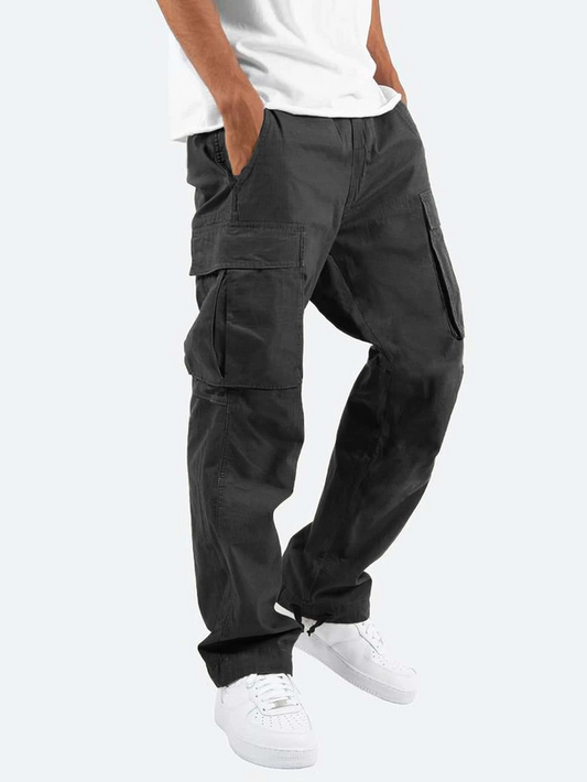 Pantalon cargo confortable en matière douce pour homme, idéal au quotidien
